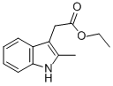 structure of CAS# 21909-49-9, 2-Methyl-1H-Indole-3-Aceticacid Ethyl Ester;2-(2-Methyl-1H-Indol-3-Yl)Acetic Acid Ethyl Ester;Ethyl 2-(2-Methyl-1H-Indol-3-Yl)Ethanoate;Nsc289352