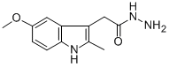 structure of CAS# 21909-54-6, 5-Methoxy-2-Methyl-1H-Indole-3-Aceticacid Hydrazide;2-(5-Methoxy-2-Methyl-1H-Indol-3-Yl)Ethanehydrazide;Nsc54763