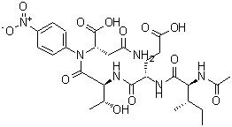 structure of CAS# 219138-21-3, N-Acetyl-L-Isoleucyl-L-alpha-Glutamyl-L-Threonyl-N-(4-Nitrophenyl)-L-alpha-Asparagine;Ac-IETD-pNA;Caspase-3 Processing Enzyme Substrate II (Chromogenic);Granzyme B Substrate Ac-IETD-pNA