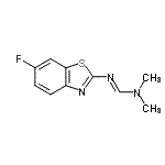 CAS 登录号：219499-56-6， N'-(6-氟-1,3-苯并噻唑-2-基)-N,N-二甲基亚氨代甲酰胺