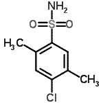 structure of CAS# 219689-73-3, 4-Chloro-2,5-Dimethylbenzenesulfonamide;4-Chloro-2,5-dimethylbenzenesulphonamide;5-Chloro-2-sulphamoyl-p-xylene;MFCD00275263