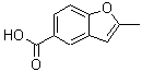 结构式 CAS# 219763-06-1, 2-甲基-1-苯并呋喃-5-羧酸