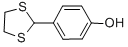 structure of CAS# 22068-49-1, 4-(1,3-Dithiolan-2-Yl)-Phenol;Zinc00157332;Nsc132849;Sdccgmls-0066250.P001