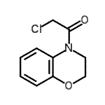 结构式 CAS# 22178-82-1, 2-氯-1-(2,3-二氢-4H-1,4-苯并恶嗪-4-基)乙酮