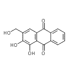 CAS 登录号：22296-60-2， 1,2-二羟基-3-(羟基甲基)-9,10-蒽醌