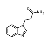 structure of CAS# 22492-17-7, 3-(1H-Benzimidazol-1-Yl)Propanamide;3-(1H-1,3-benzodiazol-1-yl)propanamide;3-(1H-benzo[d]imidazol-1-yl)propanamide;3-benzimidazolylpropanamide