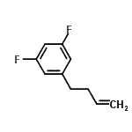 structure of CAS# 225240-58-4, 1-(3-Buten-1-Yl)-3,5-Difluorobenzene;4-(3,5-Difluorophenyl)-1-butene