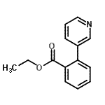 结构式 CAS# 225797-25-1, 乙基2-(3-吡啶基)苯甲酸酯