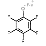 structure of CAS# 2263-53-8, Sodium Pentafluorophenolate;2,3,4,5,6-pentafluorophenol, sodium salt;MFCD00474579;Sodium pentafluorophenolate