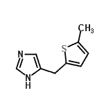 CAS 登录号：226571-11-5， 4-[(5-甲基-2-噻吩基)甲基]-1H-咪唑