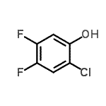 structure of CAS# 2267-98-3, 2-Chloro-4,5-Difluorophenol