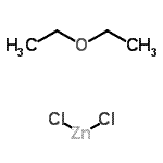 structure of CAS# 22677-91-4, Ethoxyethane - Dichlorozinc (1:1);ZINC CHLORIDE DIETHYL ETHER COMPLEX