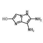 CAS 登录号：227611-77-0， 6,7-二氨基-5H-咪唑并[1,2-b]吡唑-2-醇