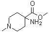 structure of CAS# 228252-34-4, Methyl 4-Amino-1-Methyl-4-Piperidinecarboxylate