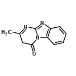 CAS 登录号：228574-45-6， 2-甲基嘧啶并[1,2-a]苯并咪唑-4(3H)-酮
