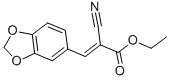 structure of CAS# 2286-56-8, Ethyl (Z)-3-(1,3-Benzodioxol-5-Yl)-2-Cyanoprop-2-Enoate;Ethyl (Z)-3-(1,3-Benzodioxol-5-Yl)-2-Cyano-Prop-2-Enoate;(Z)-3-(1,3-Benzodioxol-5-Yl)-2-Cyanoprop-2-Enoic Acid Ethyl Ester;(Z)-3-(1,3-Benzodioxol-5-Yl)-2-Cyano-Acrylic Acid Ethyl Ester