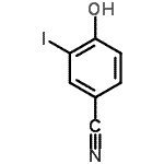 structure of CAS# 2296-23-3, 4-Hydroxy-3-Iodobenzonitrile;3-Iodo-4-hydroxybenzonitrile;4-hydroxy-3-iodobenzonitrile