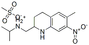 CAS 登录号：22982-78-1， (异丙基)[(1,2,3,4-四氢-6-甲基-7-硝基-2-喹啉基)甲基]铵甲烷磺酸盐