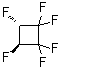 structure of CAS# 23012-94-4, (3S,4S)-1,1,2,2,3,4-Hexafluorocyclobutane;trans-1,1,2,2,3,4-Hexafluorocyclobutane