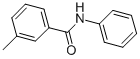 structure of CAS# 23099-05-0, 3-Methylbenzanilide;3-Methyl-N-Phenyl-Benzamide;Zinc00073772;Benzamide, 3-Methyl-N-Phenyl-