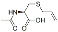 structure of CAS# 23127-41-5, N-Acetyl-S-Allylcysteine;(2R)-2-Acetamido-3-Allylsulfanyl-Propanoic Acid;(2R)-2-Acetamido-3-(Allylthio)Propanoic Acid;(2R)-2-Acetamido-3-(Allylthio)Propionic Acid