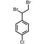 结构式 CAS# 23135-16-2, 1-氯-4-(1,2-二溴乙基)苯