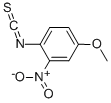 结构式 CAS# 23165-60-8, 1-异硫氰酸基-4-甲氧基-2-硝基-苯
