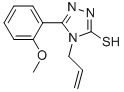 structure of CAS# 23195-30-4, 4-Allyl-5-(2-Methoxyphenyl)-4H-1,2,4-Triazole-3-Thiol;4-Allyl-5-(2-Methoxyphenyl)-2H-1,2,4-Triazole-3-Thione;Zinc00068794;4-Allyl-5-(2-Methoxyphenyl)-4H-1,2,4-Triazole-3-Thiol