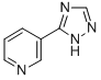 structure of CAS# 23195-63-3, 3-(3-Pyridinyl)-1H-1,2,4-Triazole;1H-1,2,4-Triazole, 5-(3-Pyridyl)-;5-(3-Pyridyl)-1H-1,2,4-Triazole;Pyridine, 3-(1H-1,2,4-Triazol-5-Yl)-