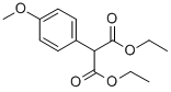 structure of CAS# 23197-67-3, 2-(4-Methoxyphenyl)-Propanedioic Acid 1,3-Diethyl Ester;2-(4-Methoxyphenyl)Propanedioic Acid Diethyl Ester;2-(4-Methoxyphenyl)Malonic Acid Diethyl Ester;Diethyl 4-Methoxyphenyl Malonate