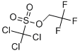 structure of CAS# 23199-56-6, 1,1,1-Trichloro-Methanesulfonic Acid 2,2,2-Trifluoroethyl Ester;Trichloromethanesulfonic Acid 2,2,2-Trifluoroethyl Ester;Zinc05112820;2,2,2-Trifluoroethyl Trichloromethanesulphonate