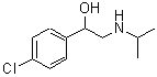 structure of CAS# 23299-13-0, 1-(4-Chlorophenyl)-2-(Isopropylamino)Ethanol;1-(4-chlorophenyl)-2-[(methylethyl)amino]ethan-1-ol;1-(4-Chloro-Phenyl)-2-Isopropylamino-Ethanol;MFCD08060970