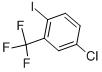 structure of CAS# 23399-77-1, 4-Chloro-1-Iodo-2-(Trifluoromethyl)-Benzene;2-Iodo-5-Chloro-Alpha,Alpha,Alpha-Trifluorotoluene;1-Chloro-4-Iodo-3-(Trifluoromethyl-)Benzene;4-CHLORO-1-IODO-2-(TRIFLUOROMETHYL)BENZENE