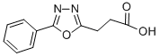 structure of CAS# 23464-98-4, 5-Phenyl-1,3,4-Oxadiazole-2-Propanoicacid;3-(5-Phenyl-1,3,4-Oxadiazol-2-Yl)Propionate;Zinc04218189