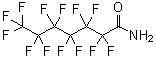 structure of CAS# 2358-22-7, 2,2,3,3,4,4,5,5,6,6,7,7,7-Tridecafluoroheptanamide;Perfluoroheptanamide;Tridecafluoroheptanamide;MFCD00407510