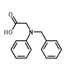 CAS 登录号：23582-63-0， N-苄基-N-苯基甘氨酸