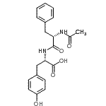 结构式 CAS# 2365-53-9, N-乙酰基-L-苯丙氨酰-L-酪氨酸