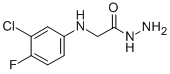 structure of CAS# 2370-44-7, 2-[(3-Chloro-4-Fluorophenyl)Amino]Acetohydrazide;2-[(3-Chloro-4-Fluoro-Phenyl)Amino]Acetohydrazide;2-[(3-Chloro-4-Fluoro-Phenyl)Amino]Ethanehydrazide;Nsc190323