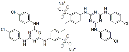 CAS#: 23729-34-2， Disodium 4,4'-Bis[[4,6-Bis(4-Chloroanilino)-1,3,5-Triazin-2-Yl]Amino]Stilbene-2,2'-Disulphonate