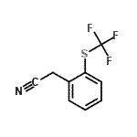 结构式 CAS# 237424-20-3, {2-[(三氟甲基)硫基]苯基}乙腈