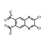 结构式 CAS# 2379-61-5, 2,3-二氯-6,7-二硝基喹喔啉