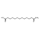CAS 登录号：2389-02-8， 13-氧代十四烷酸