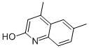 structure of CAS# 23947-37-7, 4,6-Dimethylquinolin-2-Ol;4,6-Dimethylcarbostyril;2(1H)-Quinolinone, 4,6-Dimethyl-;4,6-Dimethylquinolin-2-Ol