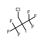 structure of CAS# 240122-22-9, 2-(Chloromethyl)-1,1,1,3,3,3-Hexafluoro-2-Iodopropane;2-(chloromethyl)-1,1,1,3,3,3-hexafluoro-2-iodo-propane;2-(Chloromethyl)-2-iodohexafluoropropane;2-(Chloro<wbr>methyl)-2<wbr>-iodohexa<wbr>fluoropro<wbr>pane, 3-C<wbr>hloro-2-(<wbr>trifluoro<wbr>methyl)-2<wbr>-iodo-1,1<wbr>,1-triflu<wbr>oropropane