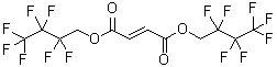 structure of CAS# 24120-17-0, (2E)-2-Butenedioic Acid Bis(2,2,3,3,4,4,4-Heptafluorobutyl) Ester;BIS(1H,1H-HEPTAFLUOROBUTYL) FUMARATE;BIS(1H,1H-PERFLUOROBUTYL)FUMARATE