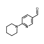 结构式 CAS# 241816-11-5, 6-(1-哌啶基)烟醛