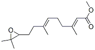 structure of CAS# 24198-95-6, (2E,6E)-9-(3,3-Dimethyl-2-Oxiranyl)-3,7-Dimethyl-2,6-Nonadienoic Acid Methyl Ester;Methyl 9-(3,3-Dimethyloxiran-2-Yl)-3,7-Dimethylnona-2,6-Dienoate;Methyl (2E,6E)-9-(3,3-Dimethyloxiran-2-Yl)-3,7-Dimethyl-Nona-2,6-Dienoate;Methyl 9-(3,3-Dimethyloxiran-2-Yl)-3,7-Dimethyl-Nona-2,6-Dienoate