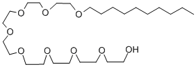 structure of CAS# 24233-81-6, 3,6,9,12,15,18,21,24-Octaoxatetratriacontan-1-ol;Decyloctaglycol;3,6,9,12,15,18,21,24-Octaoxatetratriacontan-1-Ol;C10e8