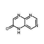 structure of CAS# 2432-26-0, 6(5H)-Pteridinone;6(5H)-Pteridinone;6-Hydroxypteridine;6-Pteridinol #