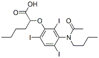 CAS 登录号：24340-22-5， 2-[[3-(N-丁基乙酰氨基)-2,4,6-三碘苯基]氧基]己酸